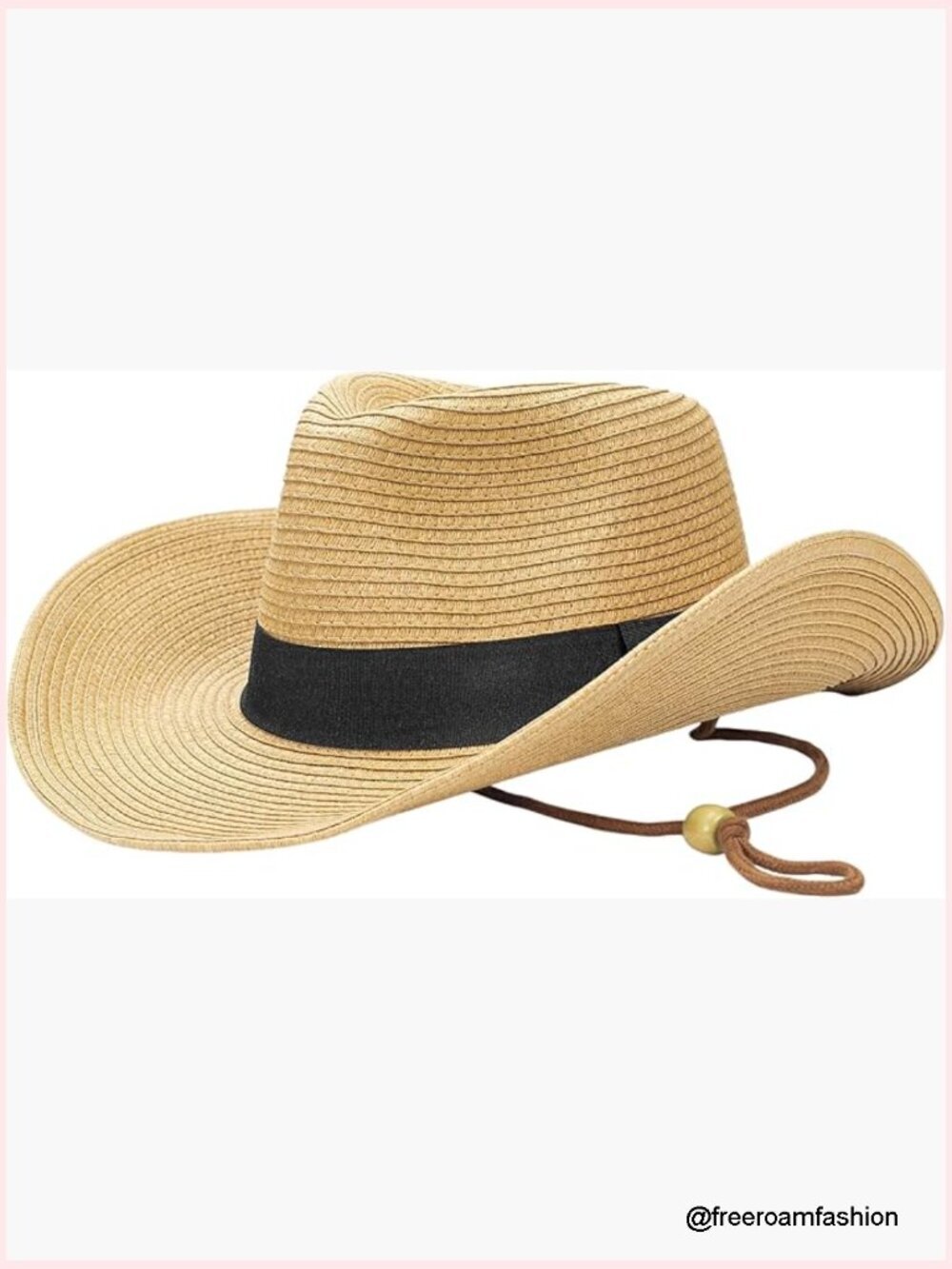 Foldable Wide Brim Cowboy Hat for Travel, Vacation, Beach, Sun
